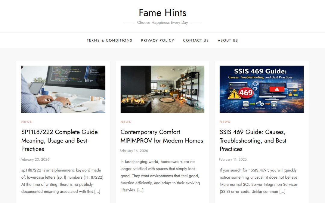 famehints.com publisher screenshot