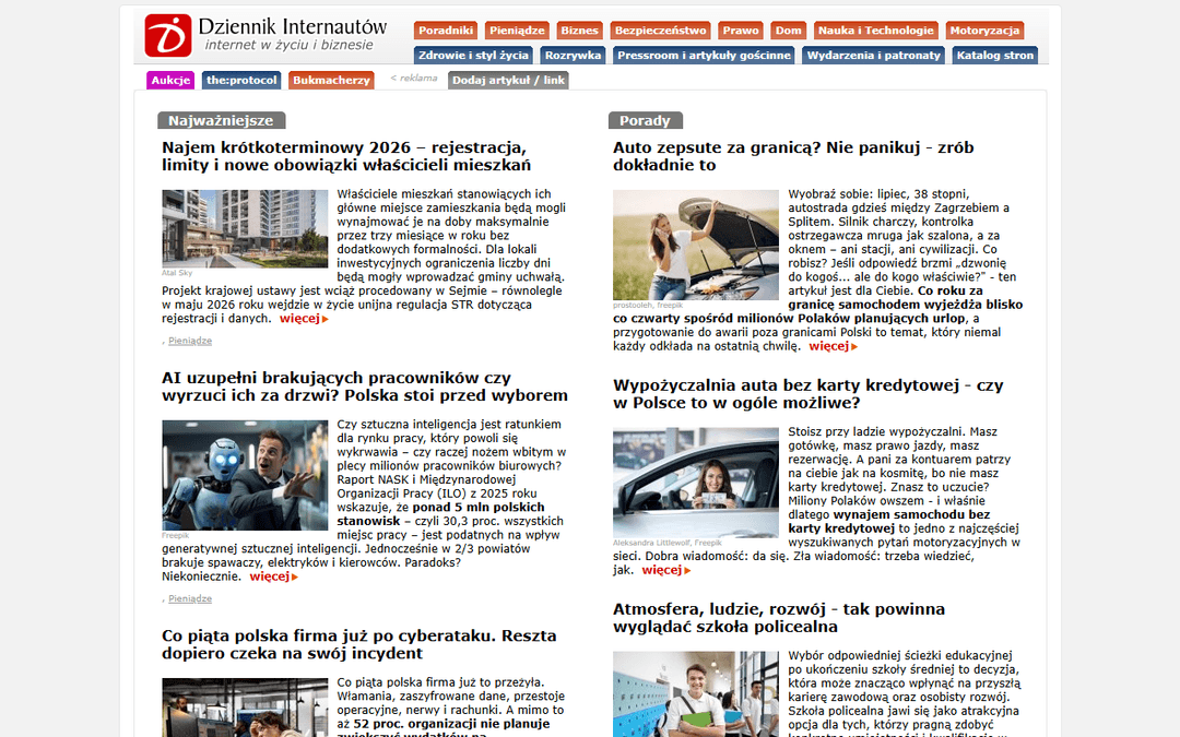 di.com.pl publisher screenshot