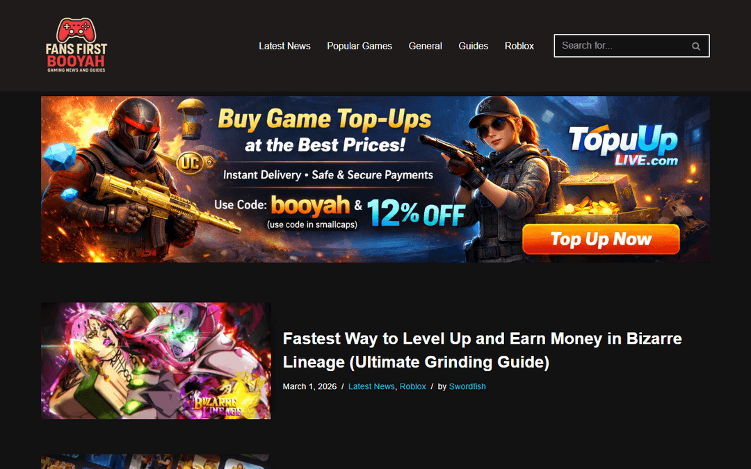ffbooyah.com publisher screenshot