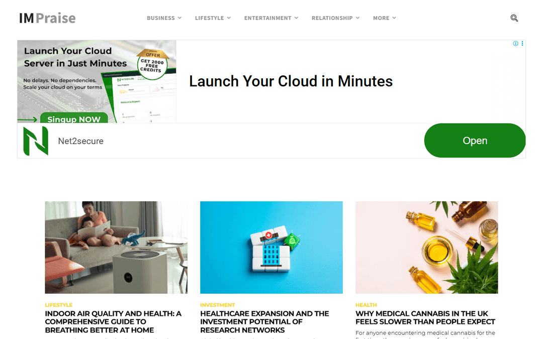 impraise.com publisher screenshot