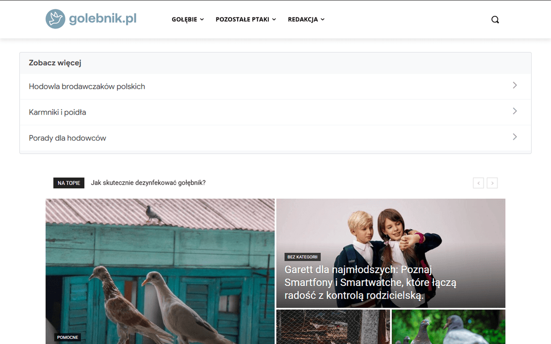 golebnik.pl publisher screenshot
