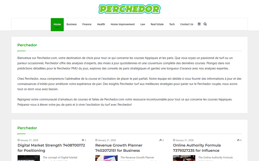 perchedor.com publisher screenshot