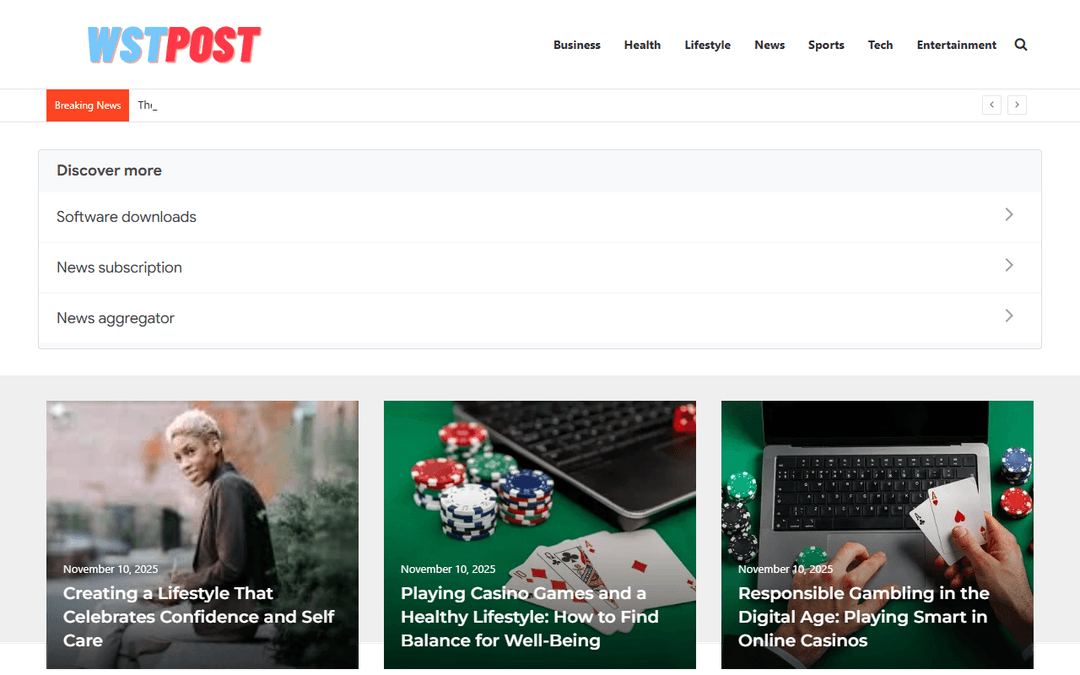 wstpost.com publisher screenshot