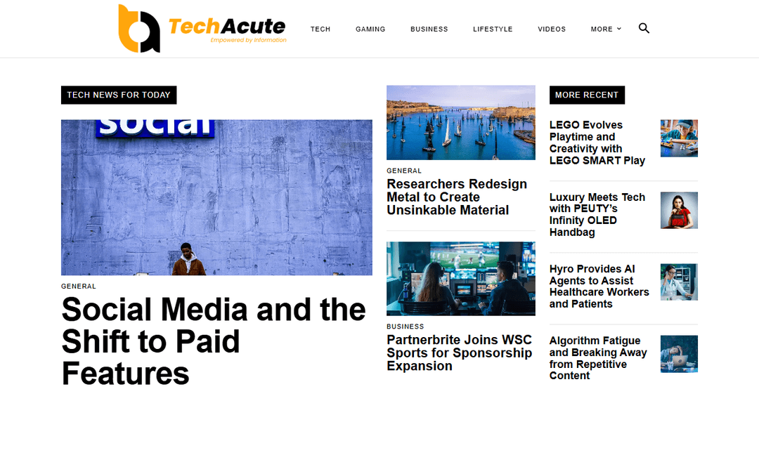 techacute.com publisher screenshot