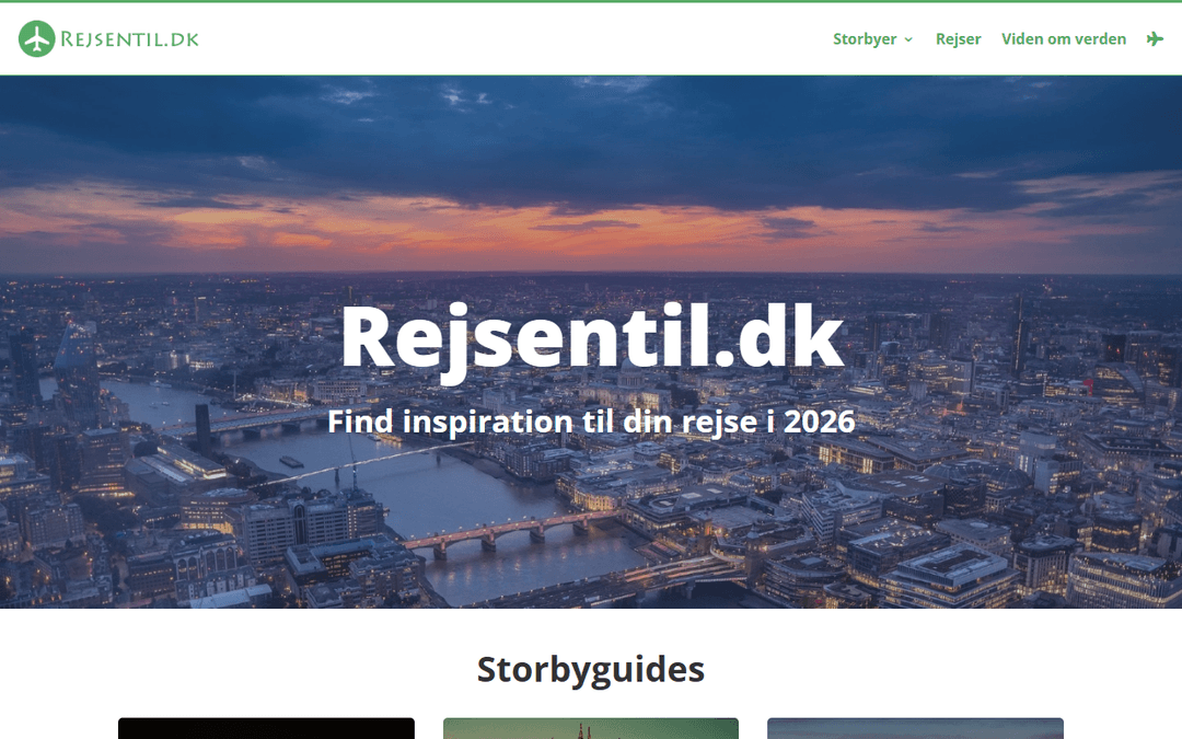 rejsentil.dk publisher screenshot