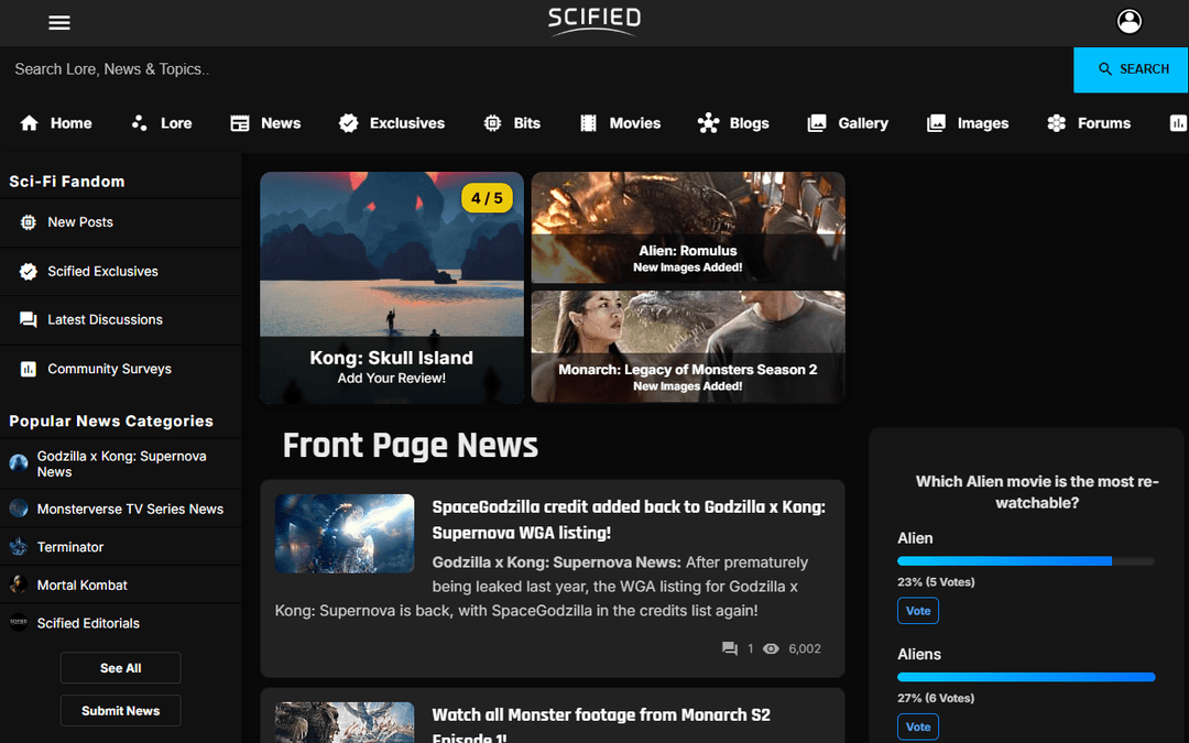 scified.com publisher screenshot