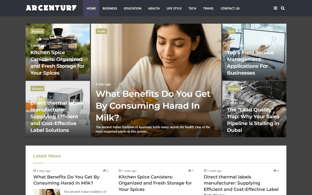 arcenturf.org publisher screenshot