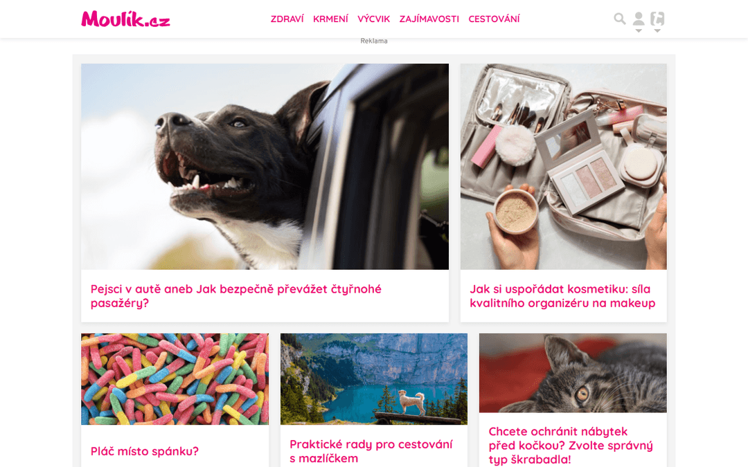 moulik.cz publisher screenshot