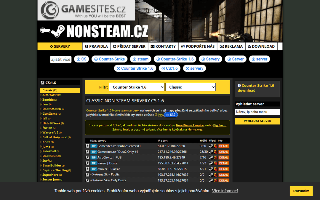 nonsteam.cz publisher screenshot