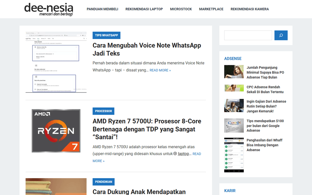 dee-nesia.com publisher screenshot