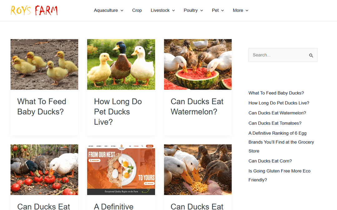 roysfarm.com publisher screenshot