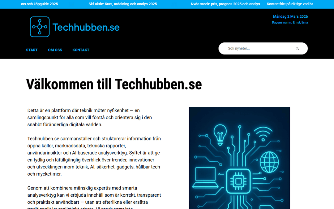 techhubben.se publisher screenshot