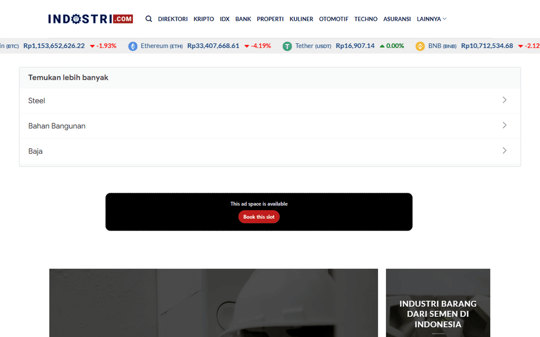 indostri.com publisher screenshot