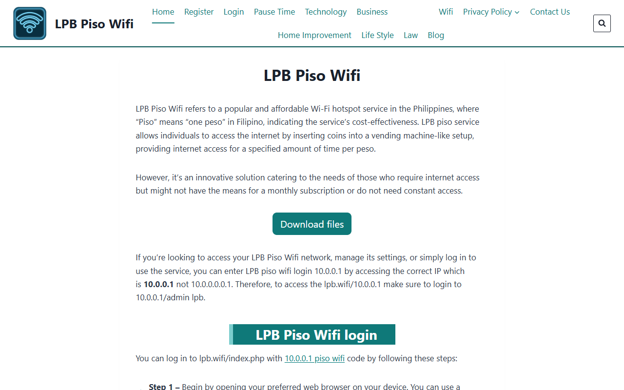 lpbpiso.com publisher screenshot