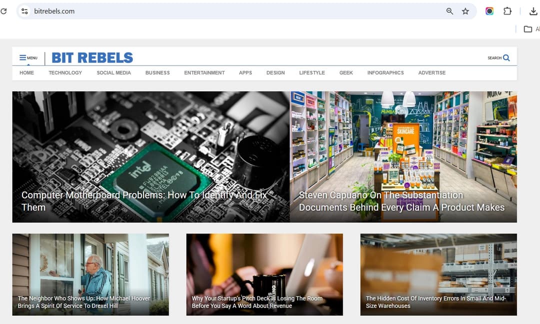 Screenshot des Publishers bitrebels.com