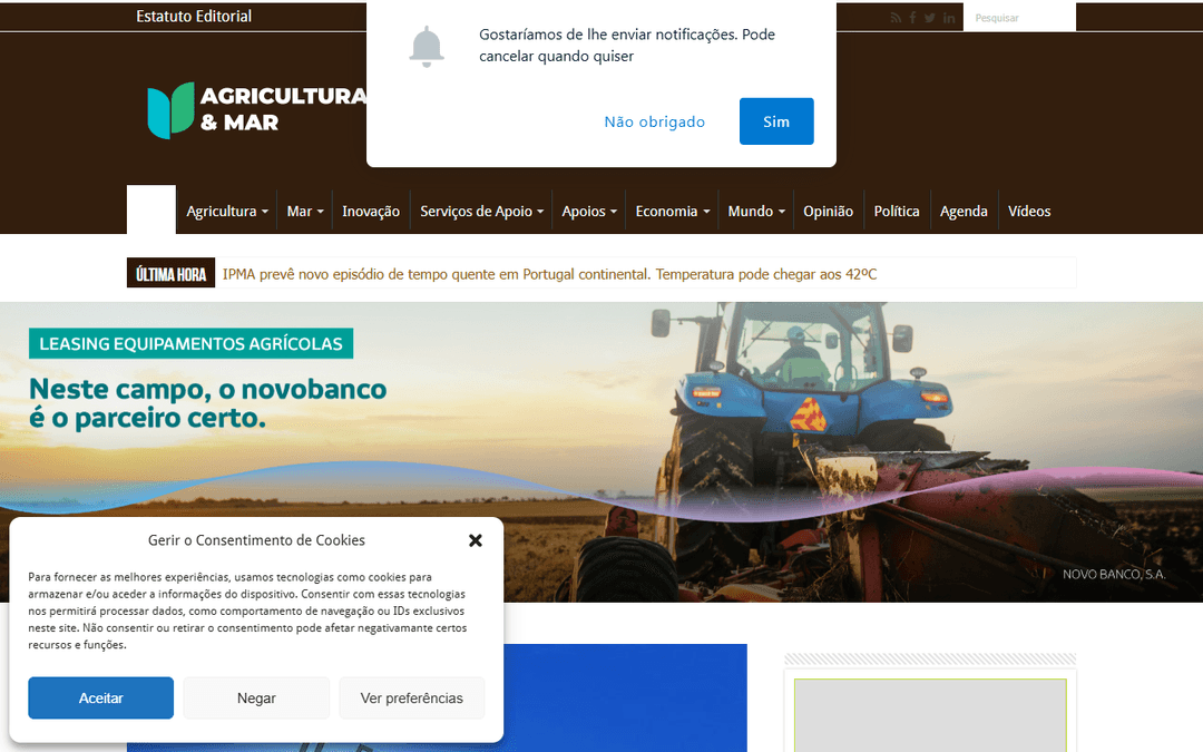 Capture d'écran de l'éditeur agriculturaemar.com