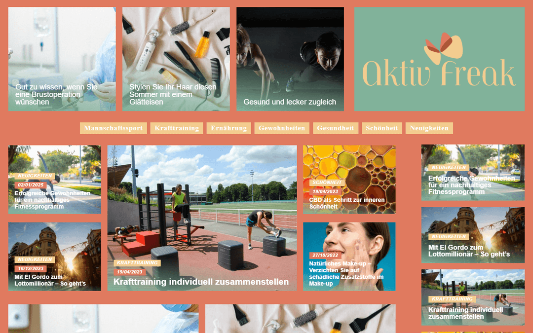 aktivfreak.de publisher screenshot