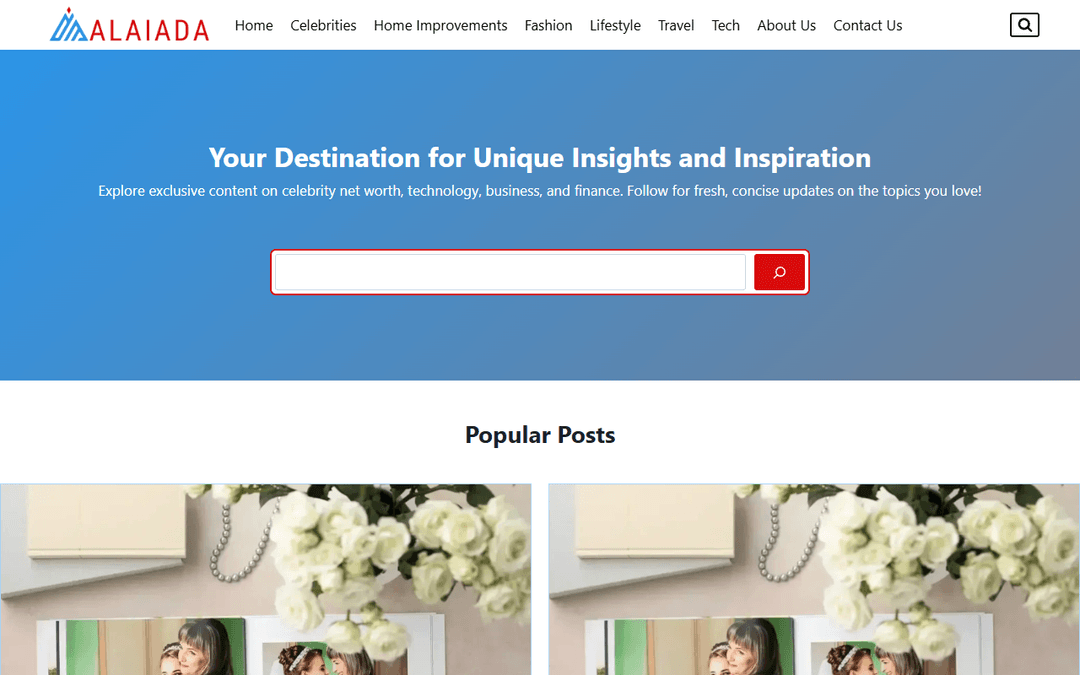 alaiada.com publisher screenshot