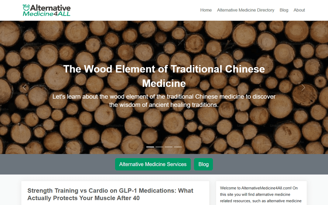 Screenshot des Publishers alternativemedicine4all.com