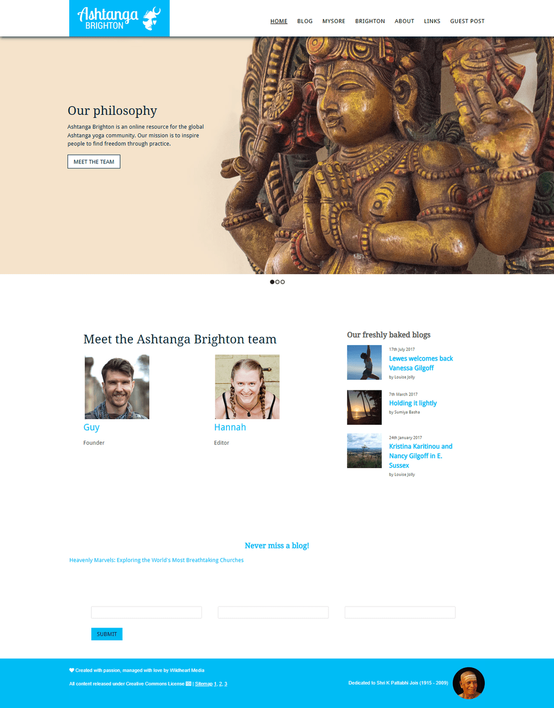 ashtangabrighton.com publisher screenshot
