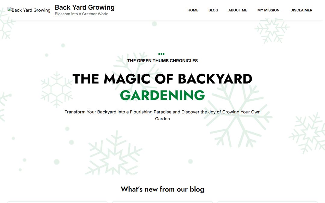 Screenshot des Publishers backyardfoodgrowing.com