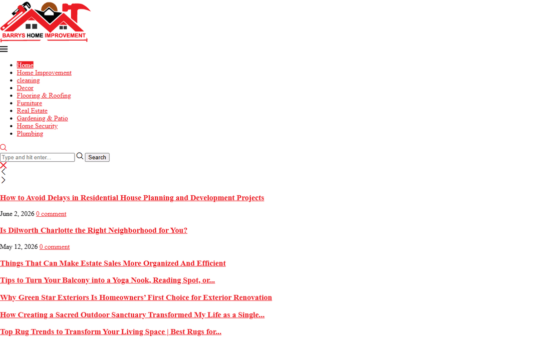 barryshomeimprovement.com publisher screenshot