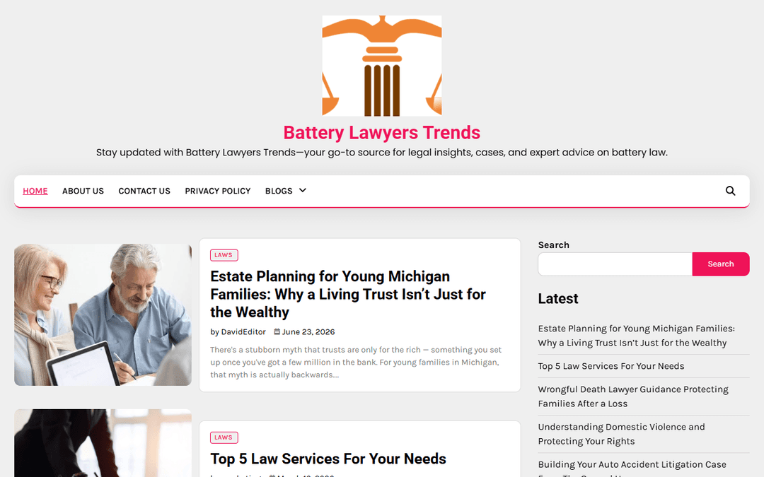 batterylawyerstrends.us publisher screenshot