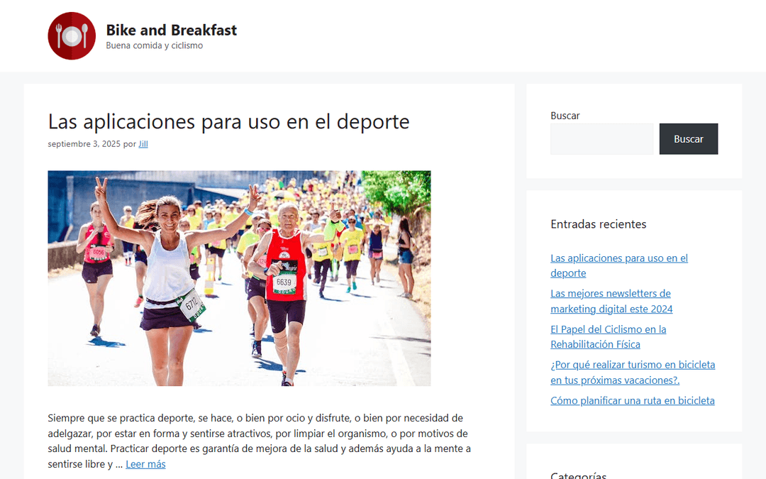 bikeandbreakfast.es publisher screenshot