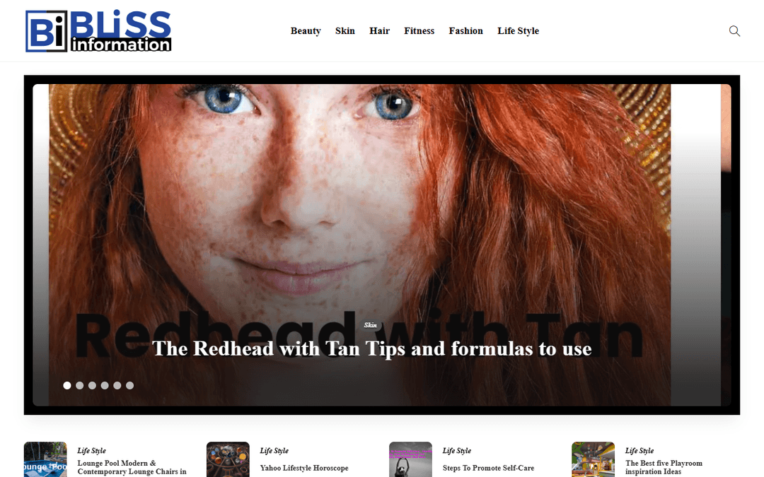 blissinformation.com publisher screenshot