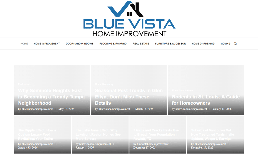 bluevistahomeimprovement.com publisher screenshot