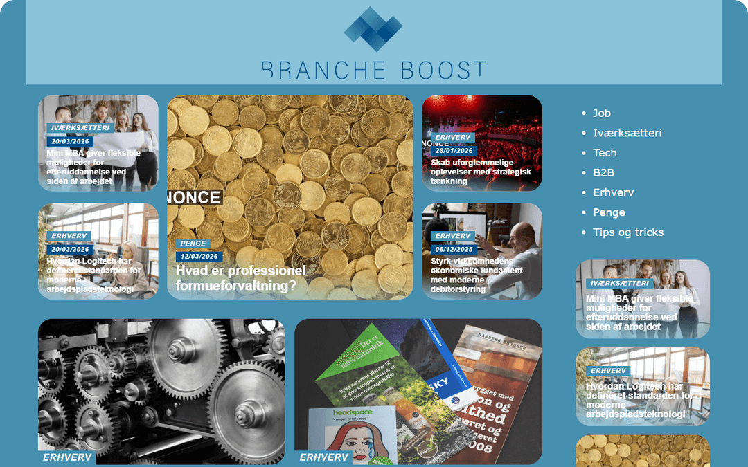 Screenshot des Publishers brancheboost.dk