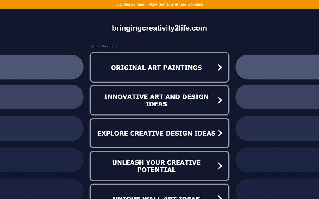 bringingcreativity2life.com publisher screenshot