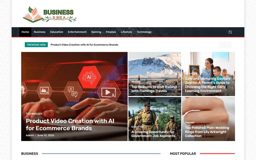 businessdexa.com publisher screenshot