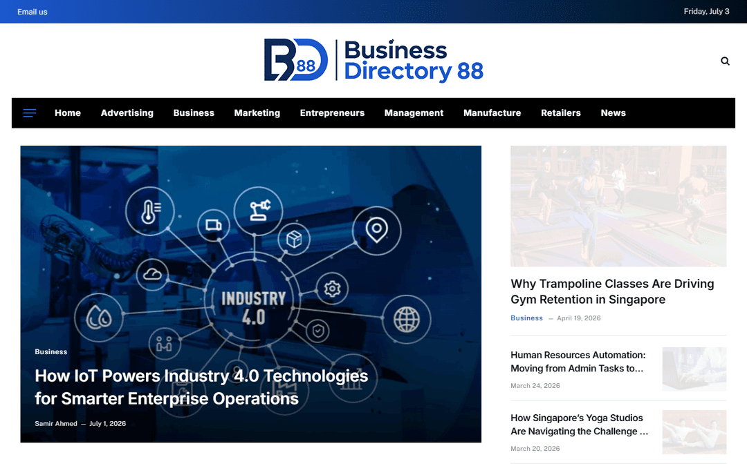 Screenshot des Publishers businessdirectory88.com