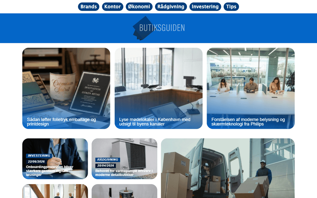 Screenshot des Publishers butiksguiden.dk
