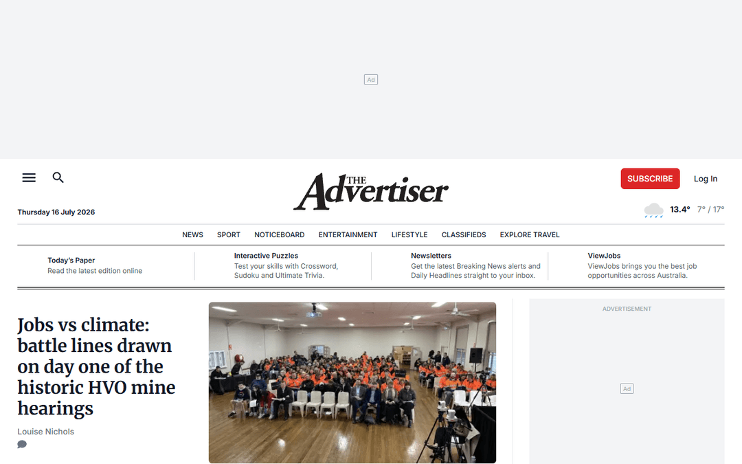 cessnockadvertiser.com.au publisher screenshot