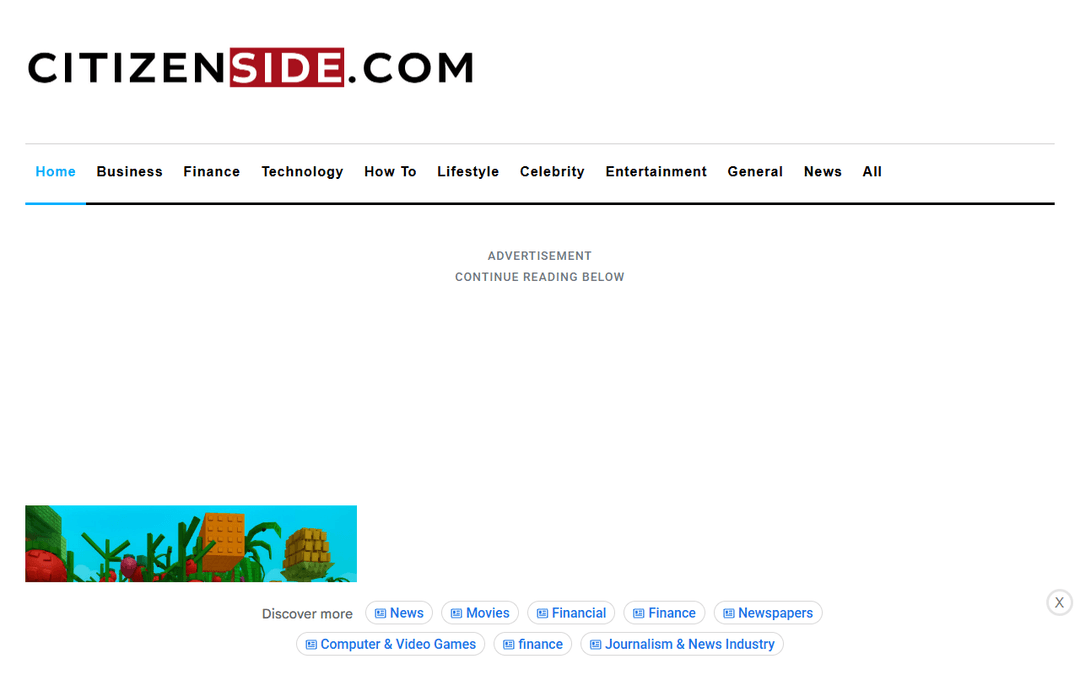 Screenshot des Publishers citizenside.com
