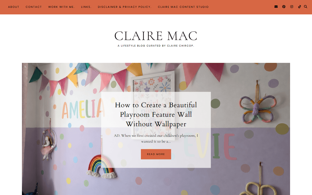clairemac.co.uk publisher screenshot