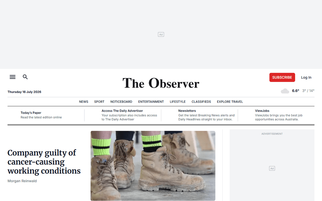 colypointobserver.com.au publisher screenshot
