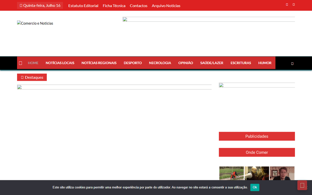 comercioenoticias.pt publisher screenshot