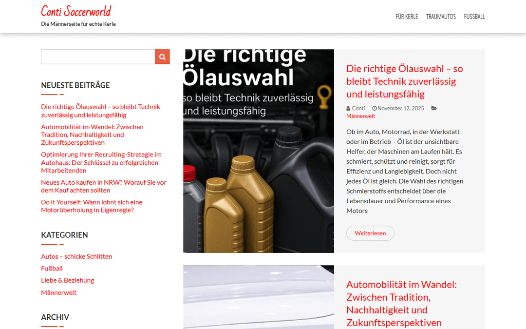 contisoccerworld.de publisher screenshot
