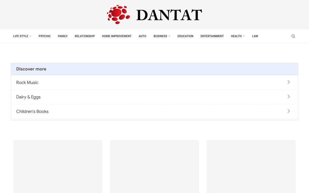 Screenshot des Publishers dantat.com