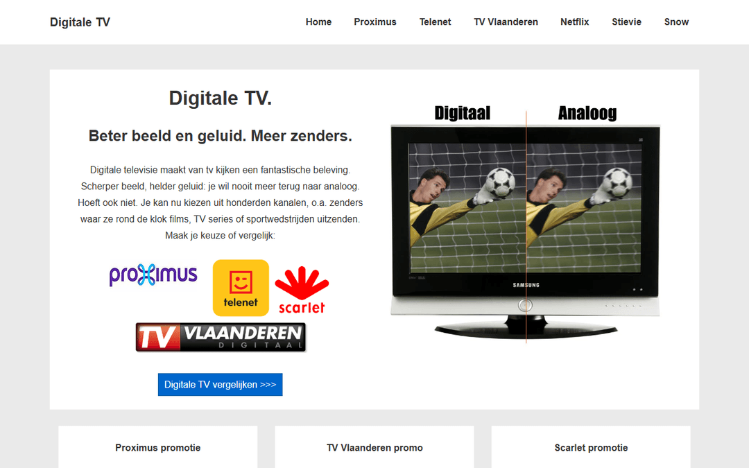 Tangkapan layar publisher digitaletv.be