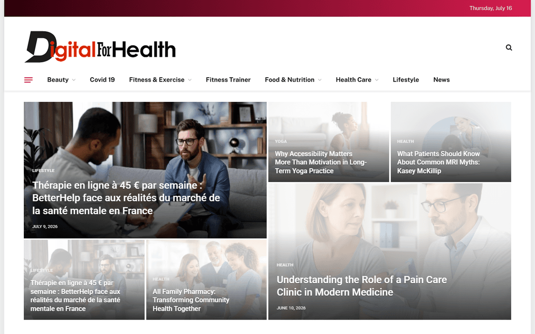 Screenshot des Publishers digitalforhealth.com
