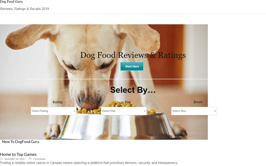 dogfood.guru publisher screenshot