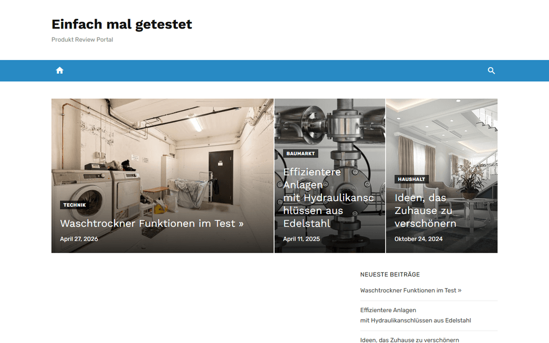 einfachmalgetestet.de publisher screenshot