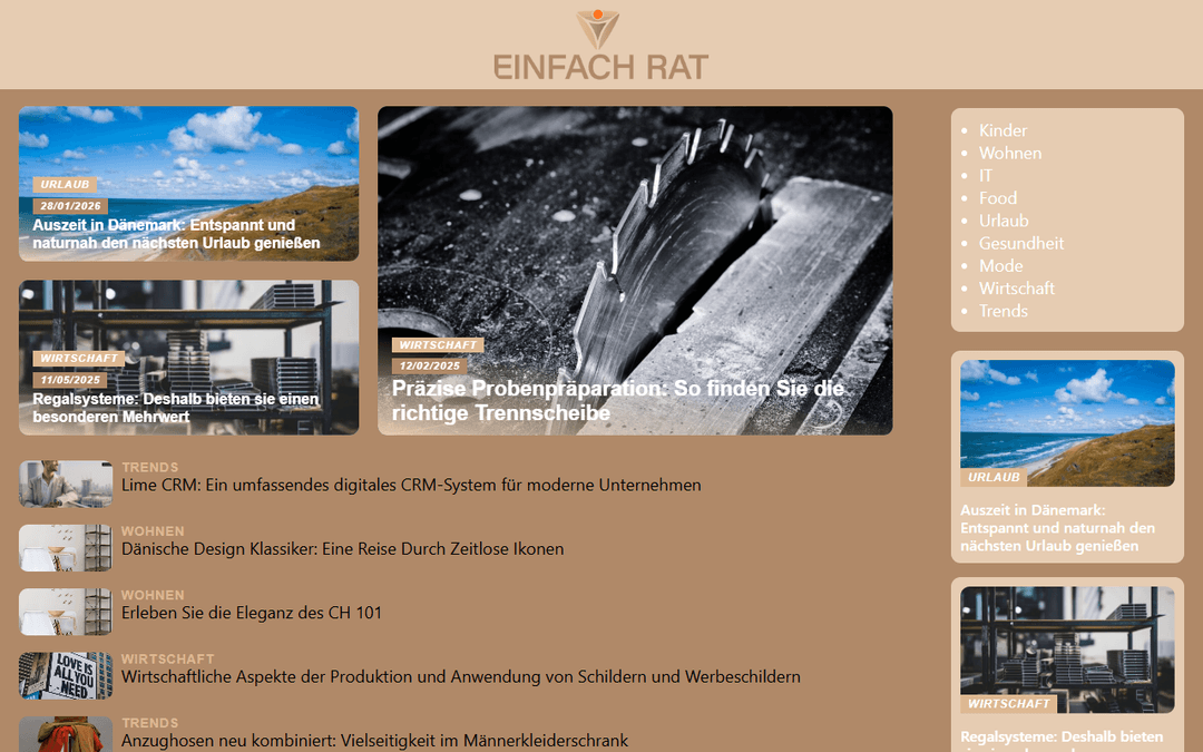 einfachrat.de publisher screenshot