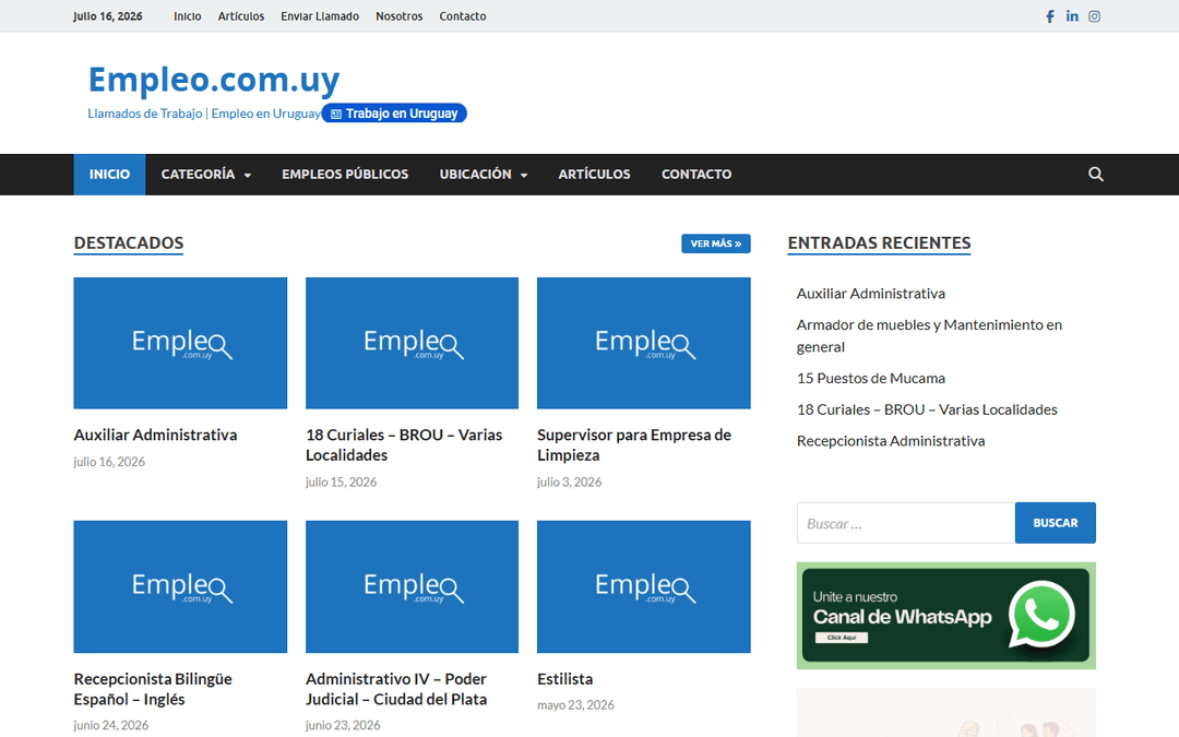 Screenshot des Publishers empleo.com.uy
