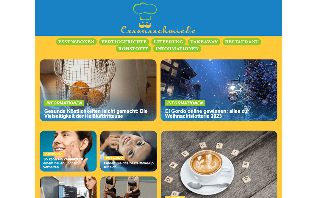 essensschmiede.de publisher screenshot