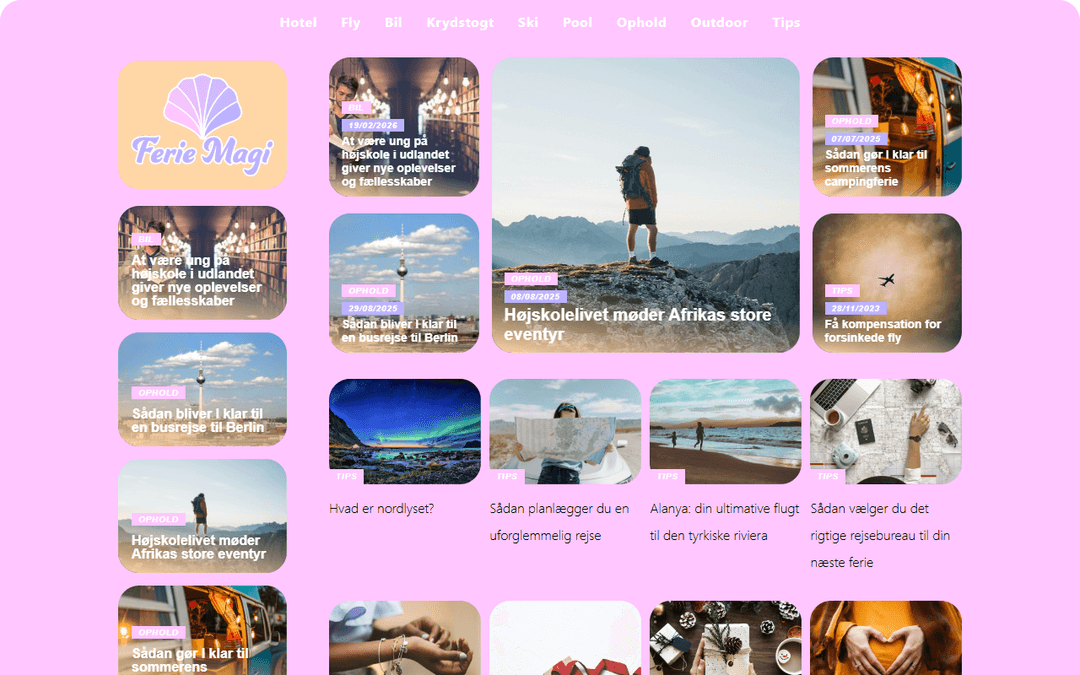 feriemagi.dk publisher screenshot